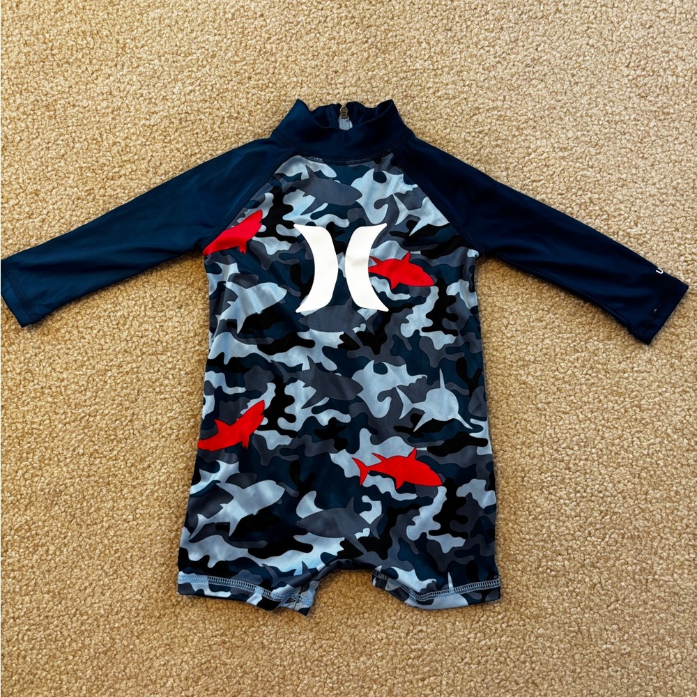 Hurley Kids’ Rash Guard Swim Suit Size 6 Months